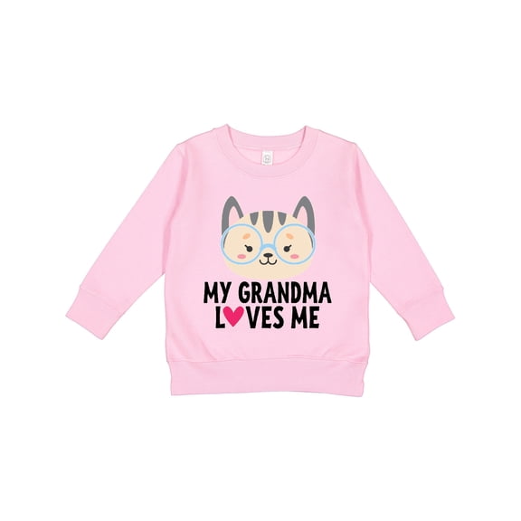 Inktastic Grandma Loves Me Toddler Sweatshirt