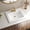 21"W x 18"D - 3 Hole 4-in, variant on 20"W x 18"D Drop In Bathroom Sink with 4-in Centerset & 3 Faucet Holes, Los Flexi 20 Inch Rectangular White Ceramic Vanity Sink with overflow, Modern Bathroom Vessel Sink for Vanity Top