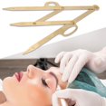 thumbnail image 6 of YAHHU Premium Eyebrow Stencil Template Guide Ruler, Positioning Measure Tool for Microblading and Daily Makeup, Golden Finish, 6.69 inches / 17.00 cm, 2 Pieces, 6 of 9