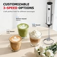 thumbnail image 3 of Espumador de Leche Bonsenkitchen Recargable MF8713 con Soporte y 3 Velocidades, 3 of 8