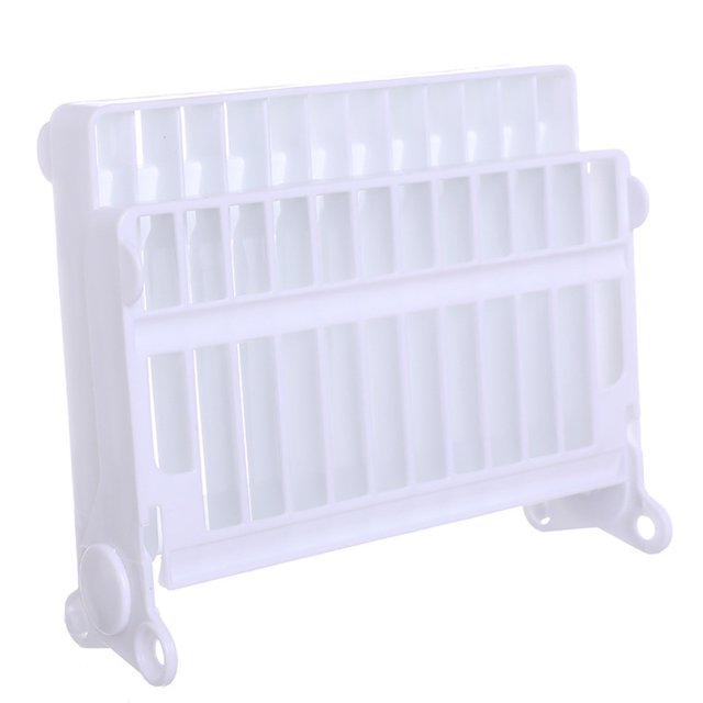 CAROOTU Folding Drain Rack Dishes Cutlery Storage Box Drainer Stand Cup Holder for Kitchen Tableware