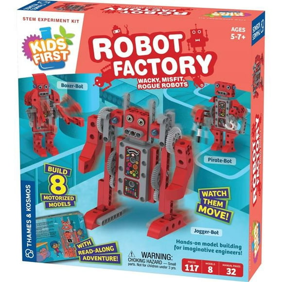 Thames & Kosmos 567016 Kids First Robot Factory - Wacky&#44; Misfit & Rogue Robots