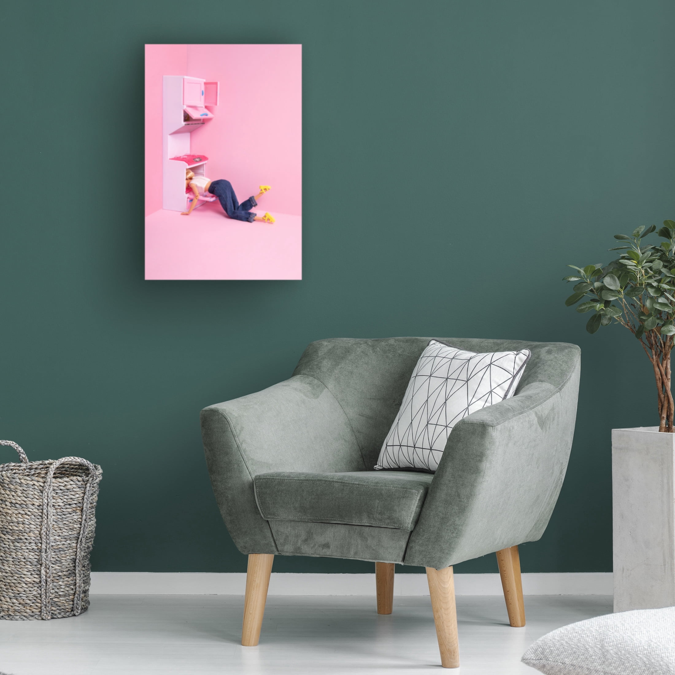 Canvas Wall Art - Julia Ramiro 'Burnt' Wall Art for Living Room, Bedroom, or Office D?cor by Trademark Fine Art - 22 x 32 Inches