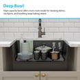 thumbnail image 2 of 28 in. Undermount Single Bowl Workstation Sink Black Quartz/Granite Composite Kitchen Sink with Bottom Grid/Accessories, 2 of 11