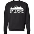 thumbnail image 2 of Inktastic Dallas Texas Skyline Tx Cities Adult Sweatshirt, 2 of 4