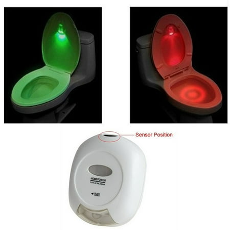 

lulshou LED Toilet Night Light LED Light Funny 8-color Night Light In Changing Room Additional Toilet Bowl Seat Perfect Decorative Gadget For Father Adults Childr
