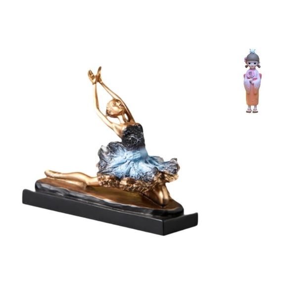 Ballet Dancer Statue Ballerina Girls Figurine Japanese Geisha Doll Handicraft Resin for Kids Room Desktop Display