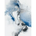 thumbnail image 2 of PI Studio 12x14 White Modern Wood Framed Museum Art Print Titled - Watercolour Blue II, 2 of 4