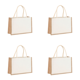thumbnail image 1 of Yute Arpillera Compras Organizador Almacenamiento Comestibles Bolsos (cuadrados), 1 of 3