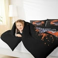 thumbnail image 5 of Feelyou Boys Cartoon Basketball Bedding Comforter Set, Black Orange Splatter Twin Comforter Sets, Eat Sleep Sports Reversible Bedding Set, Breathable Home Decor, 2 Pieces, 5 of 9