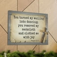 thumbnail image 7 of Scripture Walls Clothed Me With Joy Psalms 30:11 Bible Verse Canvas Christian Wall Art Ready to Hang Unframed, 7 of 7
