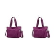 thumbnail image 2 of Wweixi 1/2/3 Sac Fourre-Tout Durable pour Femmes - Imperméable et Résistant à l'Usure, Multiples Poches Violet 2 Pcs, 2 of 6