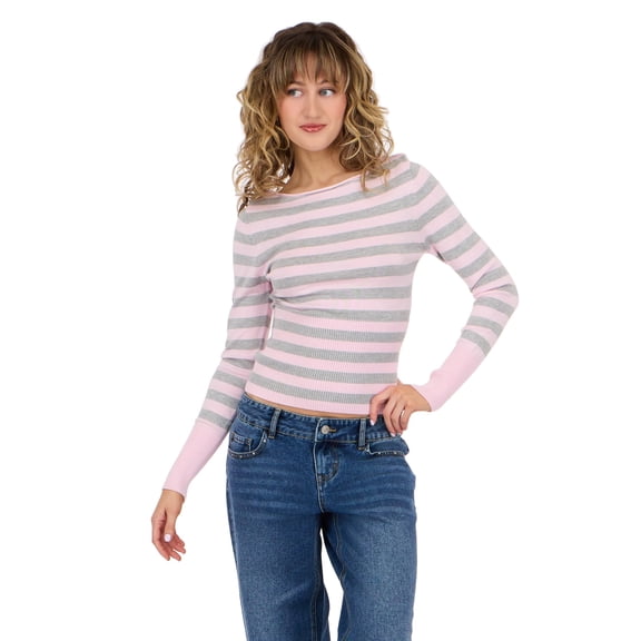 Forever 21 Women's Boatneck Sweater with High Rib Start, XS-XL