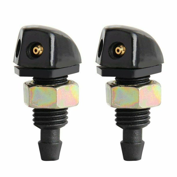 2 Packs Universal Windshield Washer Nozzle Spray, Front Aluminum Jet