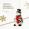 thumbnail image 4 of Christmas Tree - Black and White Figural Collection Figural Black and White Snowman Ornament, 4 of 6
