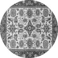 thumbnail image 1 of Ahgly Company Indoor Round Oriental Gray Traditional Area Rugs, 4' Round, 1 of 4
