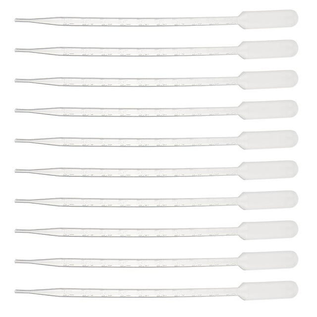 Pipetas de 1/2/3/5/10 ml para medir el aceite de para hacer velas/manualidades Zulema Pipetas graduadas