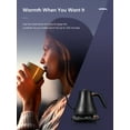 thumbnail image 5 of Electric Gooseneck Kettle Temperature Control, Pour Over Electric Kettle for Coffee and Tea, 100% Stainless Steel Inner, 1200W Rapid Heating, 0.8L, Built-in Stopwatch, Matte Black, 5 of 8