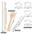 thumbnail image 2 of Kids Cooking and Baking Set 11 PCS with Chef Hat Apron Oven Mitt Oversleeves Kitchen, 2 of 7