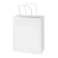 Prime Line Packaging White Paper Bags, Small Paper Shopping Bags, GIft