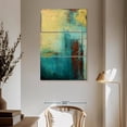 thumbnail image 3 of Elephant Stock Distant Limit Ii Wall Art - Vertical Multi Panel Canvas - Living Room Wall Decor - Abstract Multi Panel - Yellow And Red Decor By Erin Ashley - 42" x 65", 3 of 8