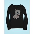 thumbnail image 3 of Cute Funny Hippo Long Sleeve Toddler -Image by Shutterstock,  2 Toddler, 3 of 4