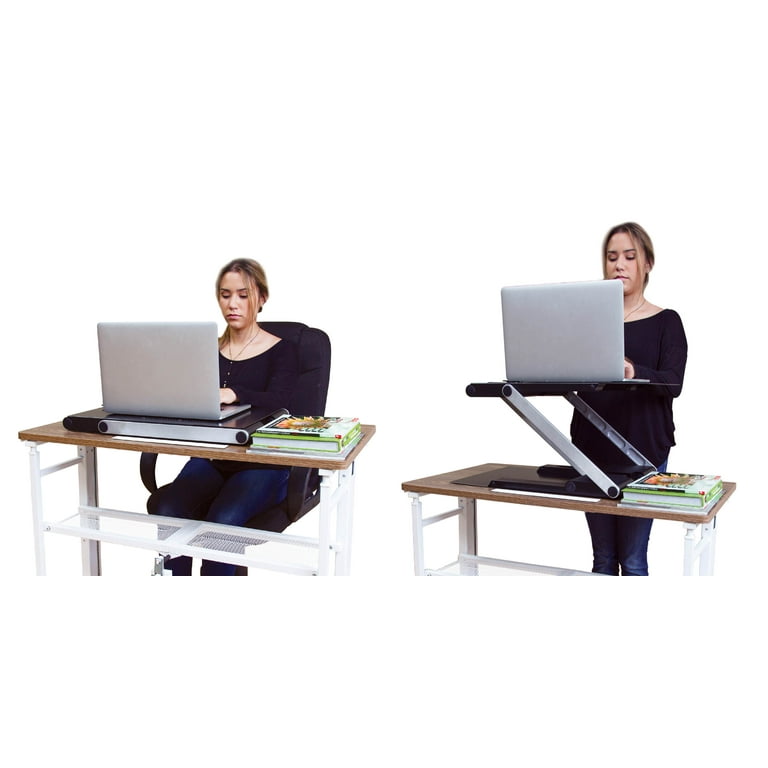 Supermoon Products Up2U Up Down Height Adjustable Standing Laptop Desk Black