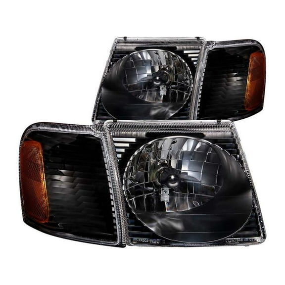 Headlight Set - Compatible with 2001 - 2005 Ford Explorer Sport Trac 2002 2003 2004