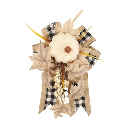 Thanksgiving Wall Hanging Artificial Flower Pumpkin Decoration Fall Seasonal Decor Autumn Festival Hanging Festive Home Accent Multipurpose Thanksgiving Display