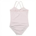 thumbnail image 5 of iEFiEL Little Girls Ballet Dance Leotard Cotton Basic Criss Cross Gymnastic Camisole Leotard Pink 3-4, 5 of 5