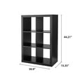 Better Homes & Gardens 6Cube Storage Organizer, Black