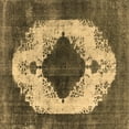 thumbnail image 1 of Ahgly Company Indoor Square Oriental Brown Industrial Area Rugs, 7' Square, 1 of 4