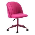 thumbnail image 1 of Linon Adalynn Chaise de Bureau Roulante en Rose Vif, 1 of 19