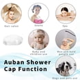 thumbnail image 4 of Pretty Comy Shower Cap Disposable, 100 PCS Bath Caps Large Thick Clear Waterproof Plastic Elastic Hair Bath Caps for Women Kids Girls, Travel Spa, Hotel and Hair Solon, Home Use, 4 of 6