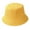 Yellow, variant on Wide Brim Round Dome Sunscreen Bucket Hat Unisex Summer Solid Color Fisherman Hat Fashion Accessories