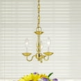 thumbnail image 2 of Livex Lighting Williamsburgh 3 Light Polished Brass Chain Hang/Ceiling Mount, 2 of 13