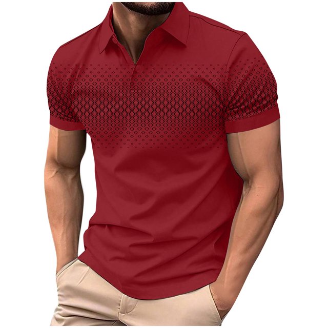 Camisas de Manga Larga para Hombres Suéter Cremallera Impresión Solapa Cuello, Blusa Casual para el Invierno