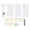 White, variant on M Buder 4 Inch Door Hinge with Magnetic Door Stopper Silent Metal Door Hinge for Home Room White (10.16 cm)