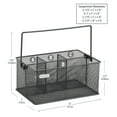 thumbnail image 3 of Soporte para utensilios Mind Reader, malla metálica, 25,4 x 17,78 x 12,07 cm, gris, 3 of 6