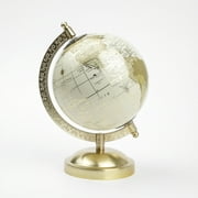 Mainstays Cream and Gold 5.75" x 8" x 5" Tabletop Decorative Globe
