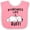 Pink and White, variant on Inktastic Pyrenees Life is Ruff Great Pyrenees Boys or Girls Baby Bib