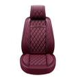 thumbnail image 3 of Maidao Car Seat Covers for Dodge for RAM 2019-Present 5 Seats Leather Waterproof Front Rear Cushion Protector Full Set Red, 3 of 10