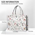 thumbnail image 3 of Large Capacity Tote Bag,White Christmas Bird and Pine Pattern Handbag Fashion Luxury Tote Bag,15.7"x13"x 5.1" Inches,Laptop Compatible, 3 of 6