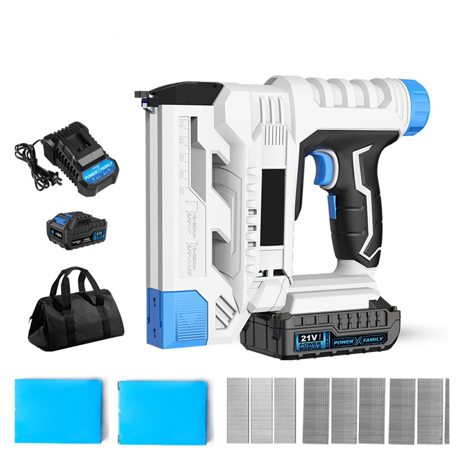 Rechargeable Electric Nail Gun Nail Gun Nail Shooter Straight Door Nail Code F30 Lithium Electric Nail Gun Carpentry ,Easy to Use