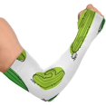 thumbnail image 2 of Manches de Bras en Forme de Fleur de Cactus Frais Protection Solaire UV Manches Rafraîchissantes Manches de Soleil Unisexes en Soie Glacée avec Trou pour le Pouce pour Course Cyclisme Conduite Sports Extérieurs, 2 of 7