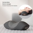 thumbnail image 3 of Heated Neck Shoulder Relaxer Pillow, Reduce Soreness Heating Neck Pillow Hot Compression Grey USB Charging Relieve Cervical Stiffness Vibration  For Sleeping, 3 of 8