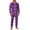 Purple-6, variant on qelini Mens Plaid Pajama Sets Christmas Plaid Crewneck Long Sleeve Shirt and Jogger Pant Soft Holiday Sleepwear