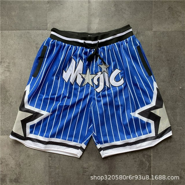 NBA Lakers Raptors Heat Grizzlies Men's Basketball Shorts Embroidered Game Basketball Training Shorts-XICEN
