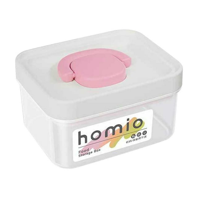 Recipientes herméticos para almacenamiento de alimentos - Juego de 6 piezas con tapas, botes de cocina de plástico para harina, azúcar, arroz y productos secos, apilables y transparentes