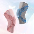thumbnail image 5 of M 1pc rodillera soporte de resorte tira antideslizante tela suave muy elástica resistente al desgarro estabiliza la rótula reutilizable hombres mujeres soporte de pierna para, 5 of 5